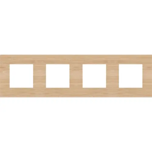 Niko 156-76400 afdekraam 4-voudig Pure bamboo