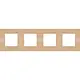 Niko 156-76400 afdekraam 4-voudig Pure bamboo