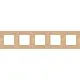 Niko 156-76005 afdekraam 5-voudig Pure bamboo
