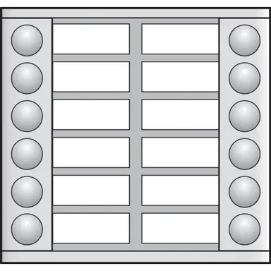 Niko 10-112-01 beldrukker opbouw