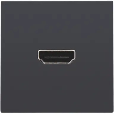 Niko 122-69417 afwerkingsset met HDMI naar HDMI aansluiting anthracite coated