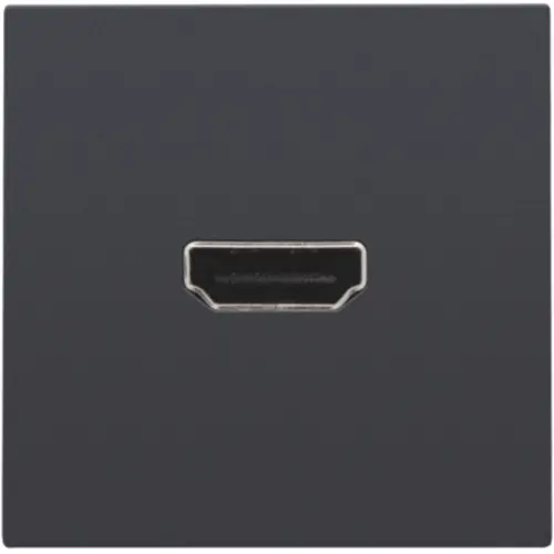 Niko 122-69417 afwerkingsset met HDMI naar HDMI aansluiting anthracite coated