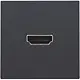 Niko 122-69417 afwerkingsset met HDMI naar HDMI aansluiting anthracite coated