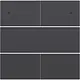 Niko 122-40150 afwerkingsset voor 4 voudige potentiaalvrije drukknop 24 V met LED's anthracite coated