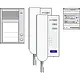 Niko 10-055 audiokit met opbouw buitenpost-2 binnenposten en voeding