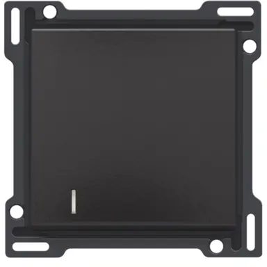 Niko 200-60005 schakelwip enkelvoudig met controlevenster piano black coated