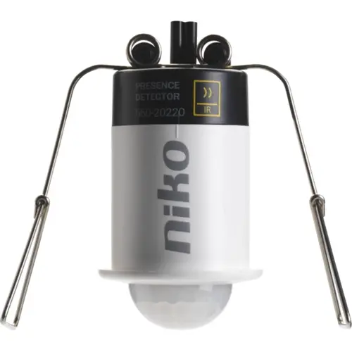 Niko 550-20220 mini inbouw aanwezigheidsmelder voor Niko Home Control wit/zwart