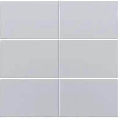 Niko 121-60050 afwerkingsset voor 6-voudige potentiaalvrije drukknop 24 V sterling coated