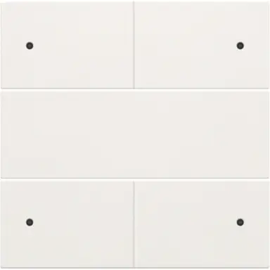 Niko 101-40150 afwerkingsset voor 4 voudige potentiaalvrije drukknop 24 V met LED's white