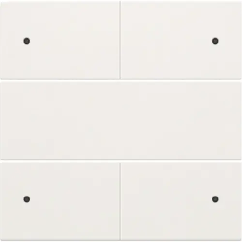 Niko 101-40150 afwerkingsset voor 4 voudige potentiaalvrije drukknop 24 V met LED's white