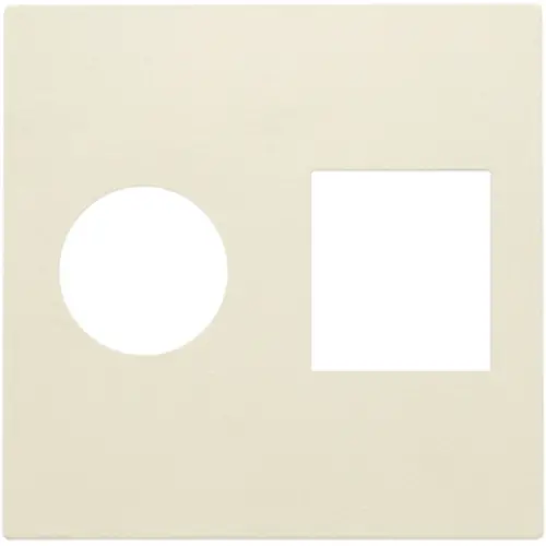 Niko 100-65702 centraalplaat Coax en RJ45 cream
