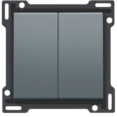 Niko 220-61505 schakelwip 2-voudig blue grey coated