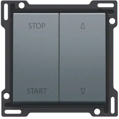 Niko 220-65905 jaloezieknop tbv tweevoudige elektrisch gescheiden schakelaar blue grey coated