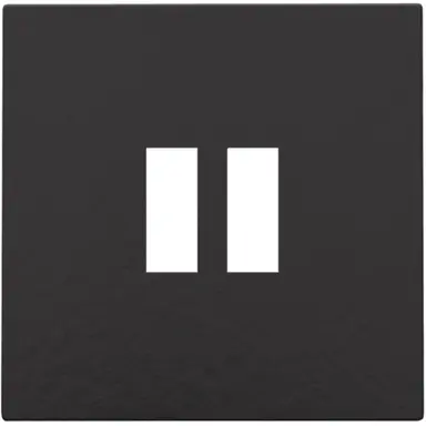 Niko 200-68001 centraalplaat USB piano black coated