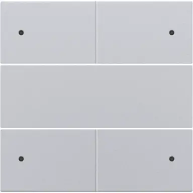 Niko 121-40150 afwerkingsset voor 4 voudige potentiaalvrije drukknop 24 V met LED's sterling coated