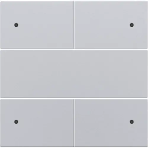 Niko 121-40150 afwerkingsset voor 4 voudige potentiaalvrije drukknop 24 V met LED's sterling coated