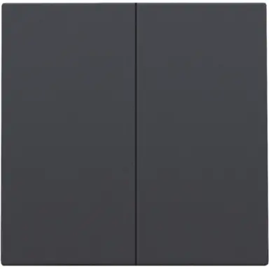 Niko 122-31004 afwerkingsset voor dubbele elektronische schakelaar anthracite coated