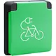 Niko 761-36875 Hydro wandcontactdoos fiets oplaadpunt met insteekklemmen zwart/groen