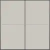 Niko 102-00060 tweevoudige toets voor draadloze wandzender light grey