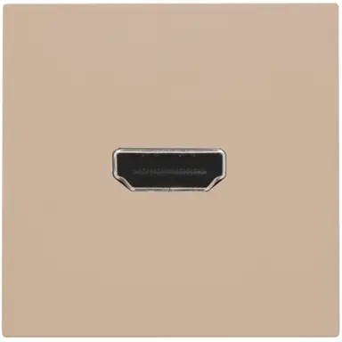 Niko 157-69417 afwerkingsset met HDMI naar HDMI aansluiting champagne coated