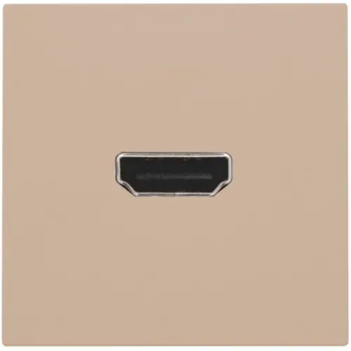 Niko 157-69417 afwerkingsset met HDMI naar HDMI aansluiting champagne coated