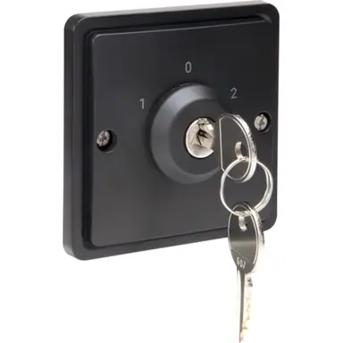 Niko 761-38700 Hydro sleutelschakelaar 10A met schroefklemmen zwart