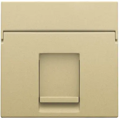 Niko 221-65100 centraalplaat 1-voudig vlak tbv RJ draagring gold coated
