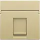 Niko 221-65100 centraalplaat 1-voudig vlak tbv RJ draagring gold coated