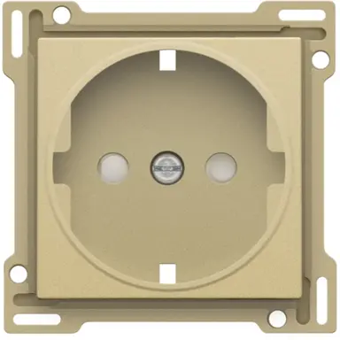 Niko 221-66901 afdekplaat voor wandcontactdoos randaarde kindveilig gold coated