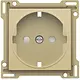 Niko 221-66901 afdekplaat voor wandcontactdoos randaarde kindveilig gold coated