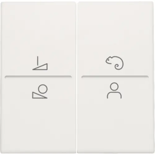 Niko 101-90002 afwerkingsset draadloze schakelaar of een drukknop met 4 bedieningsknoppen en LED-sturing white