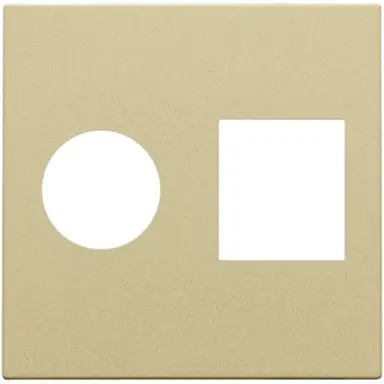 Niko 221-65702 centraalplaat 1-voudig coax gold coated (221-69101)