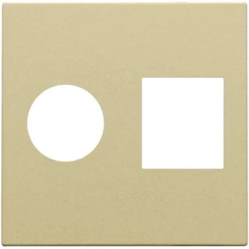 Niko 221-65702 centraalplaat 1-voudig coax gold coated (221-69101)