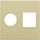 Niko 221-65702 centraalplaat 1-voudig coax gold coated (221-69101)