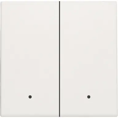 Niko 101-32004 afwerkingsset met lens voor dubbele elektronische schakelaar white