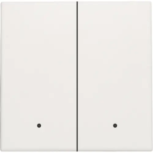 Niko 101-32004 afwerkingsset met lens voor dubbele elektronische schakelaar white
