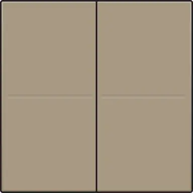 Niko 123-00060 tweevoudige toets voor draadloze wandzender bronze coated