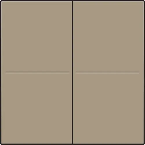Niko 123-00060 tweevoudige toets voor draadloze wandzender bronze coated