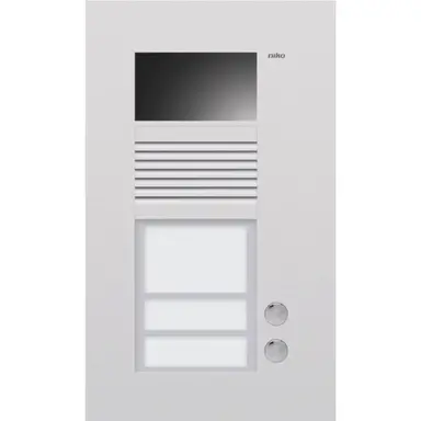 Niko 10-302 Inbouwbuitenpost met 2 Bellen en Kleurencamera