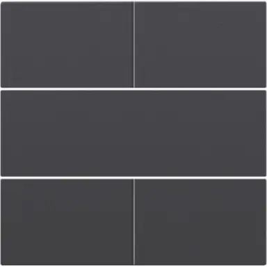 Niko 122-40050 afwerkingsset voor 4-voudige potentiaalvrije drukknop 24 V anthracite coated