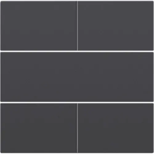 Niko 122-40050 afwerkingsset voor 4-voudige potentiaalvrije drukknop 24 V anthracite coated