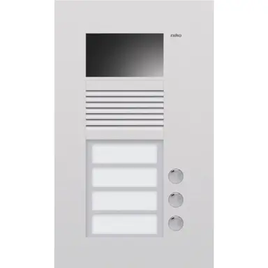 Niko 10-303 Inbouwbuitenpost met 3 Bellen en Kleurencamera