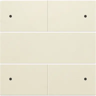 Niko 100-40150 afwerkingsset voor 4 voudige potentiaalvrije drukknop 24 V met LED's cream