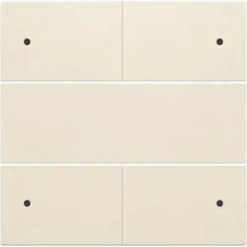 Niko 100-40150 afwerkingsset voor 4 voudige potentiaalvrije drukknop 24 V met LED's cream