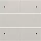 Niko 102-40150 afwerkingsset voor 4 voudige potentiaalvrije drukknop 24 V met LED's light grey