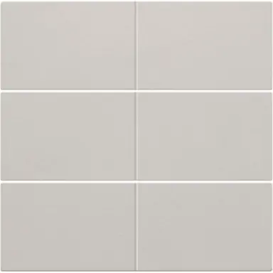 Niko 102-60050 afwerkingsset voor 6-voudige potentiaalvrije drukknop 24 V light grey