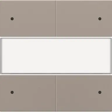 Niko 123-40350 afwerkingsset voor 4-voudige potentiaalvrije drukknop 24V met Led en tekstveld bronze coated