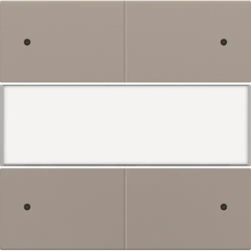 Niko 123-40350 afwerkingsset voor 4-voudige potentiaalvrije drukknop 24V met Led en tekstveld bronze coated