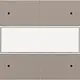 Niko 123-40350 afwerkingsset voor 4-voudige potentiaalvrije drukknop 24V met Led en tekstveld bronze coated