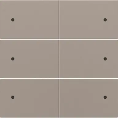 Niko 123-60150 afwerkingsset voor 6-voudige potentiaalvrije drukknop 24 V met LED's bronze coated